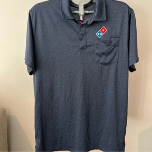 Domino’s Pizza Official Employee Uniform Shirt Blue size Med unisex lightweight